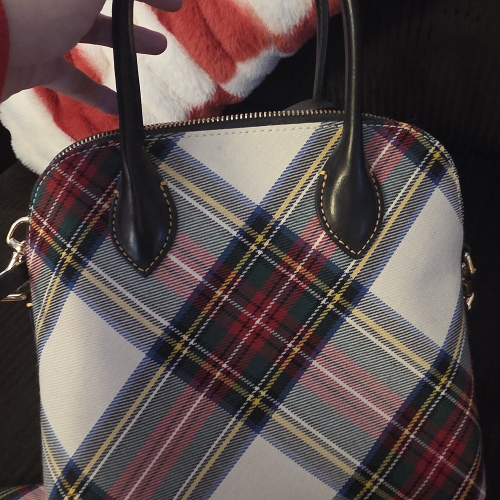 Dooney & Bourke Multicolor Plaid Satchel and Wallet - Picture 2 of 7
